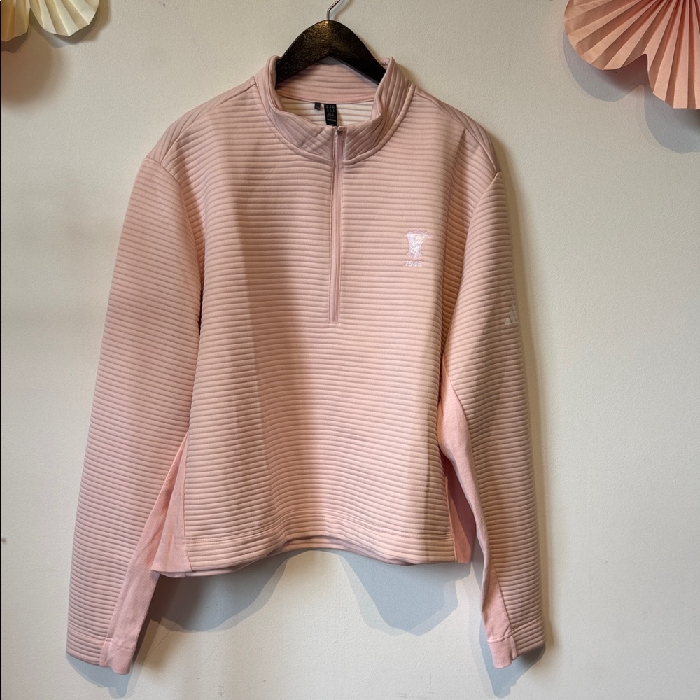 Adidas pink ultimate 365 DWR 1/2 golf jacket size 2Xl